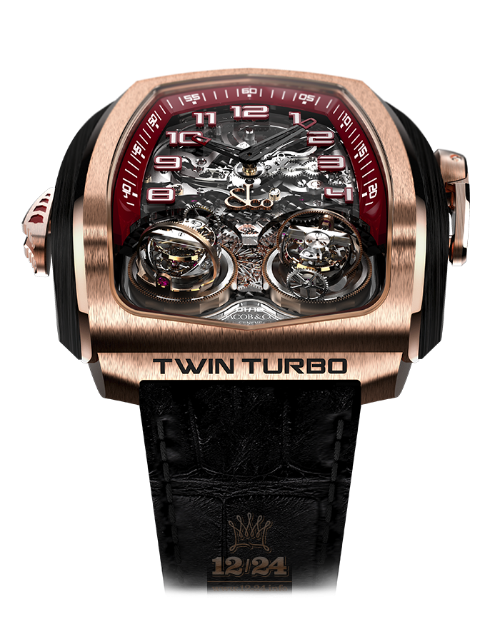 Jacob & Co Grand Complication Masterpieces Watch TT100.40.NS.NK.A 55 mm Pink gold Carbon Case