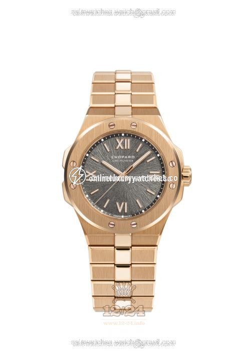 Chopard Alpine Eagle Watch 295370-5001 36 mm Pink gold Case Gray Dial