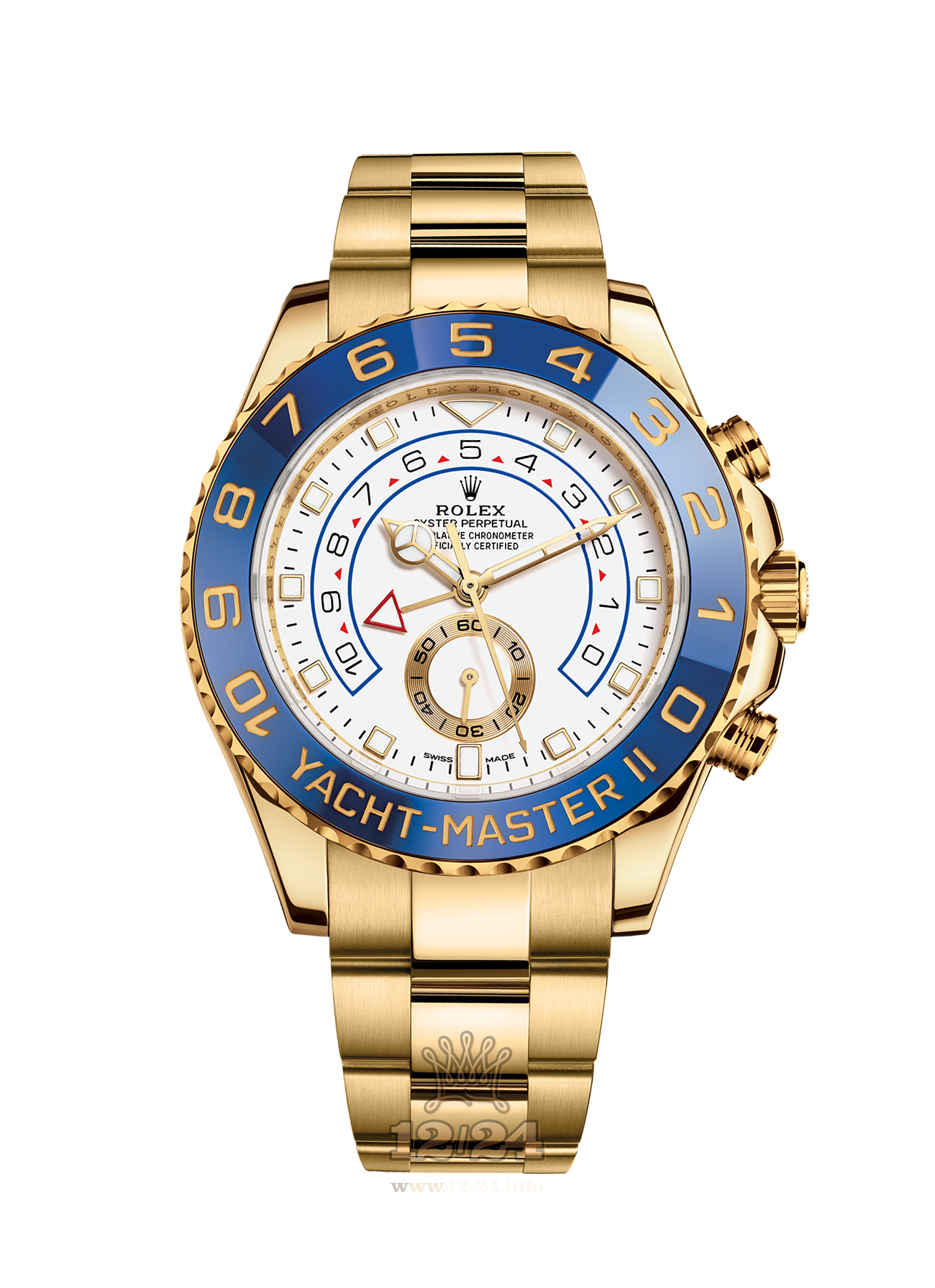 Rolex Yacht-Master II Watch 116688-0002 44 mm Yellow gold Case White Dial