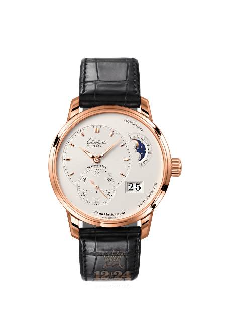 Glashutte Pano Watch 1-90-02-45-35-50 40 mm Red gold Case White Dial