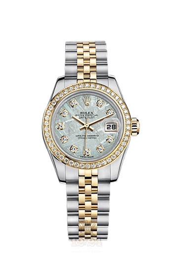 Rolex Lady-Datejust Watch 179383-0027 26 mm Steel / Yellow gold Case Silver Dial