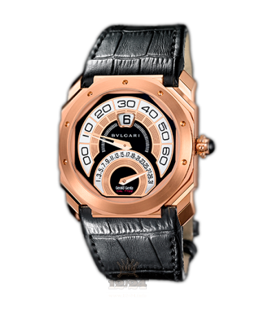 Bvlgari Octo Watch 101832 BGOP43BGLDBR 43 mm Pink gold Case White Black Golden Dial