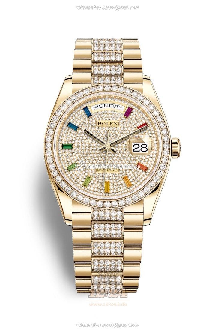 Rolex Day-Date Watch 128348rbr-0031 36 mm Yellow gold Case