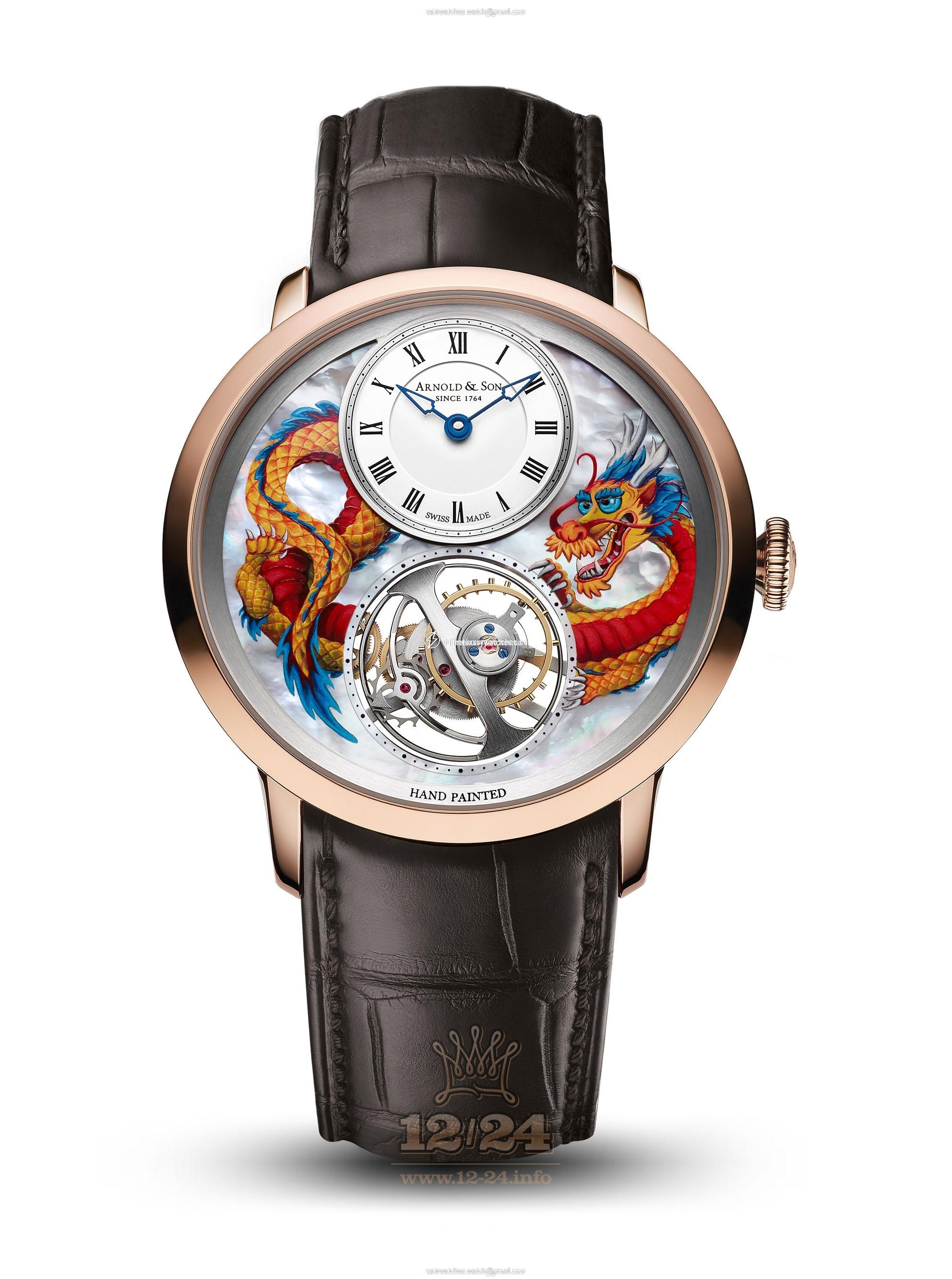 Arnold Son Instrument Collection Watch 1UTAR.M01P.C320A Red gold Case White Painted Dial