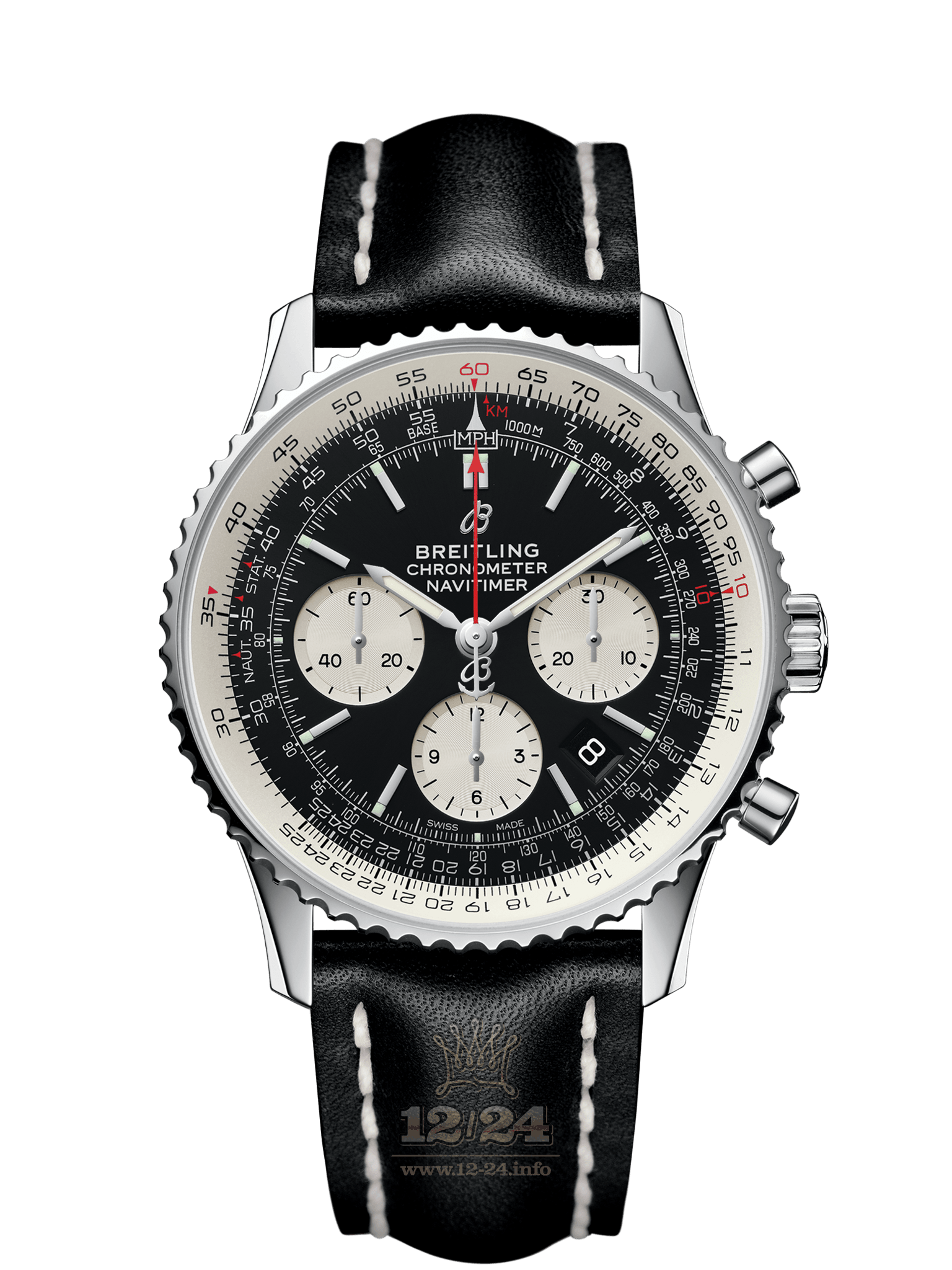 Breitling Navitimer Watch AB0121211B1X1 43 mm Stainless steel Case Black Dial