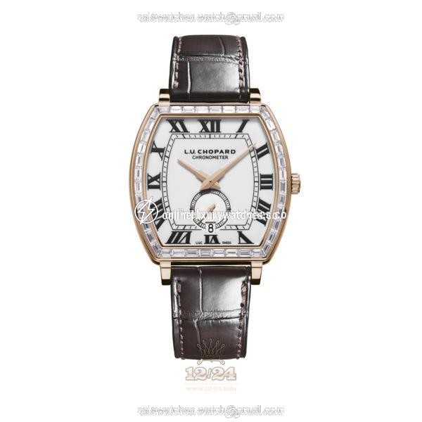 Chopard L.U.C Watch 172296-5001 39 mm Pink gold Case White Dial