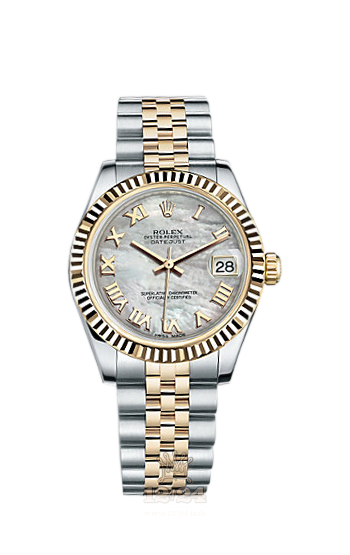 Rolex Lady-Datejust Watch 178273-0016 31 mm Steel / Yellow gold Case White Dial