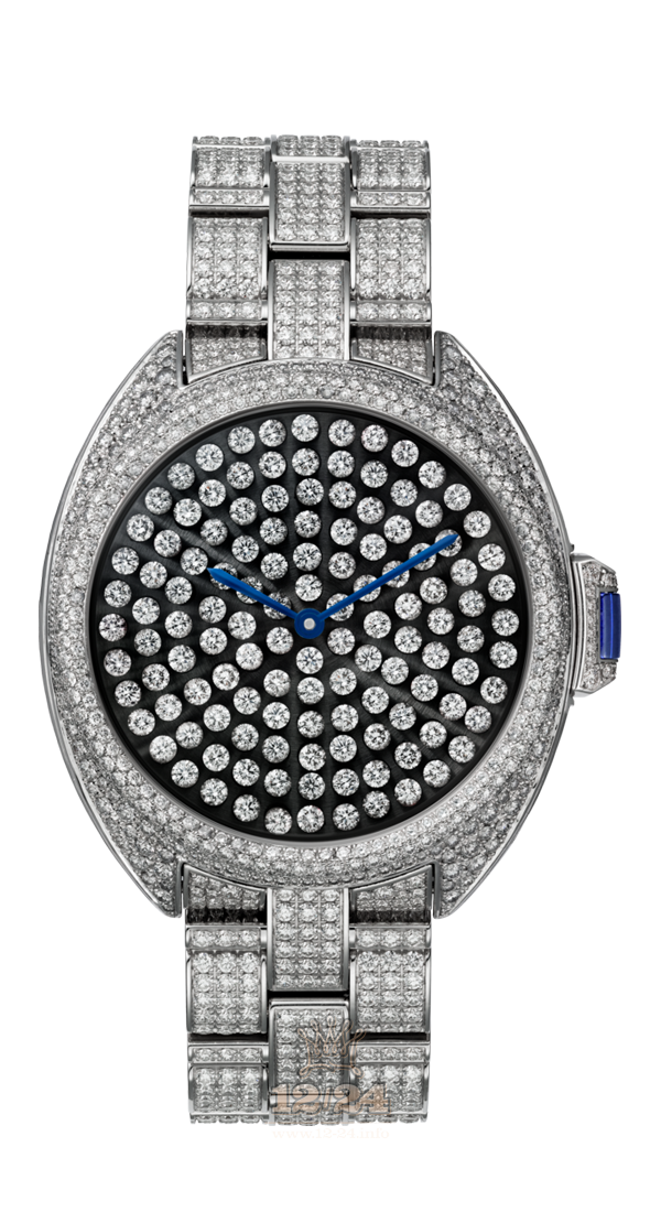 Cartier Cle de Cartier Watch HPI01063 40 mm White gold Case Black Silver Dial
