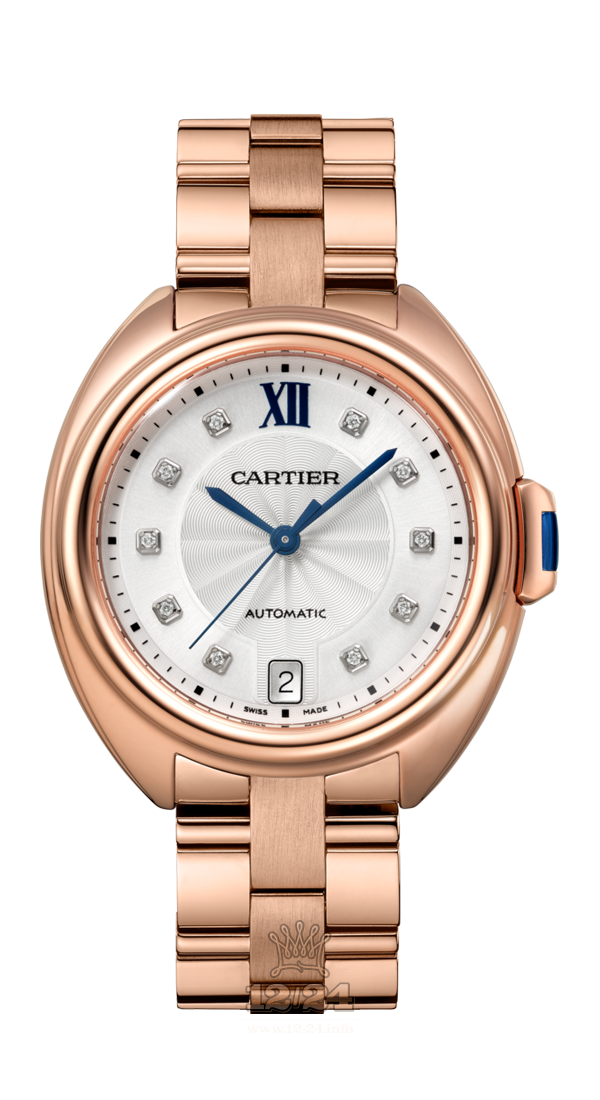 Cartier Cle de Cartier Watch WJCL0033 35 mm Pink gold Case Silver Dial