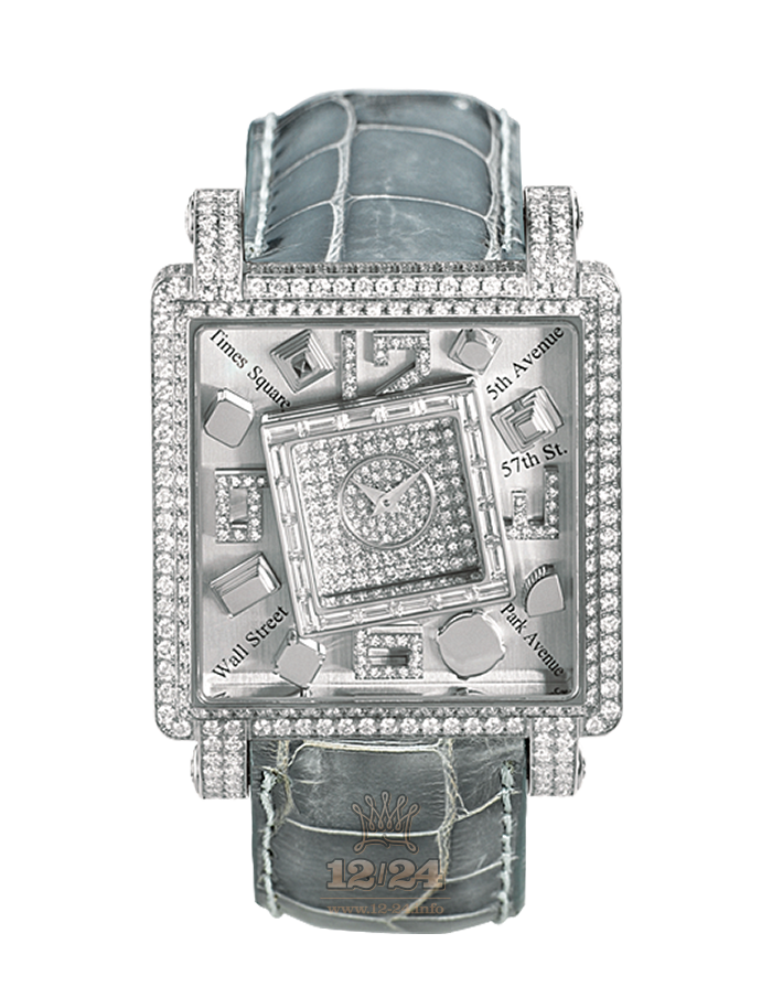 Jacob & Co Iconic Collection Watch MANSSD2 37 mm White gold Case Silver Dial