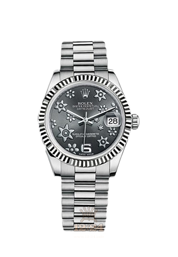 Rolex Datejust Watch 178279-0072 31 mm White gold Case Gray Painted Dial