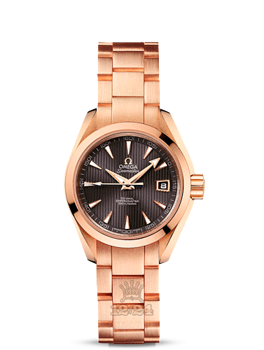Omega Aqua Terra 150 M Watch 231.50.30.20.06.001 30 mm Pink gold Case Gray Dial