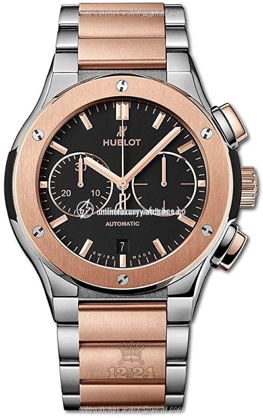 Hublot Classic Fusion Watch 540.NO.1180.NO 42 mm Pink gold Titanium Case Black Dial