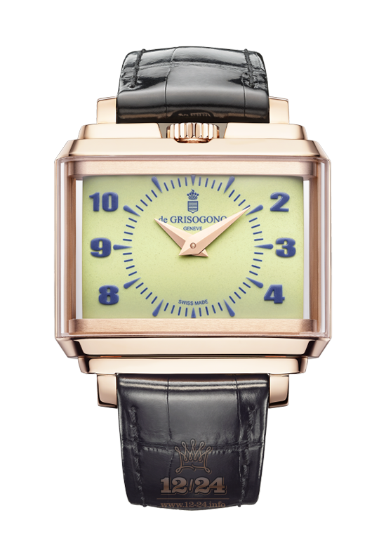 de Grisogono New Retro Watch NR-N01 Pink gold Case Green Dial