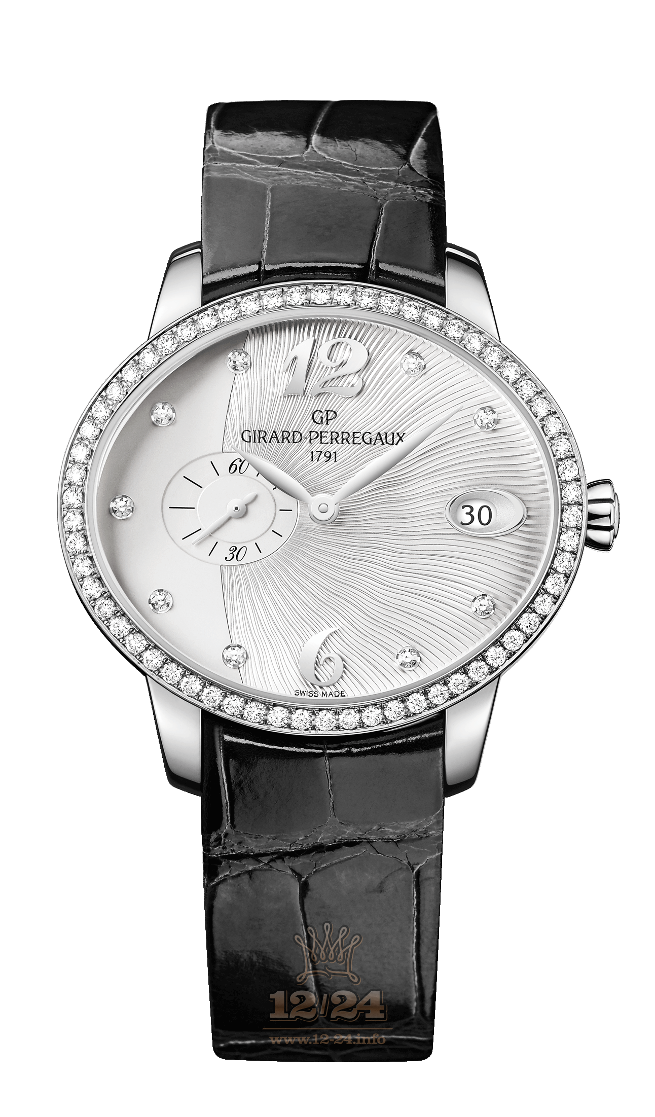 Girard Perregaux Cats Eye Watch 80484D11A161-BK6B 35 mm Stainless steel Case Silver Dial