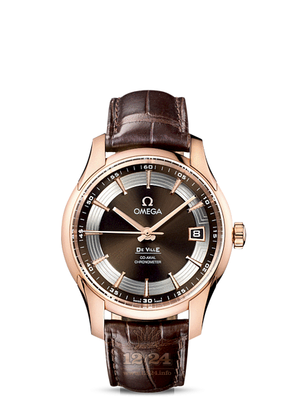 Omega Hour Vision Watch 431.63.41.21.13.001 41 mm Pink gold Case Brown (chocolate) Dial