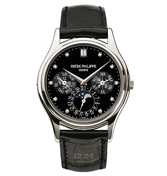 Patek Philippe Grand Complications Watch 5140P-013 37 mm Platinum Case Black Dial