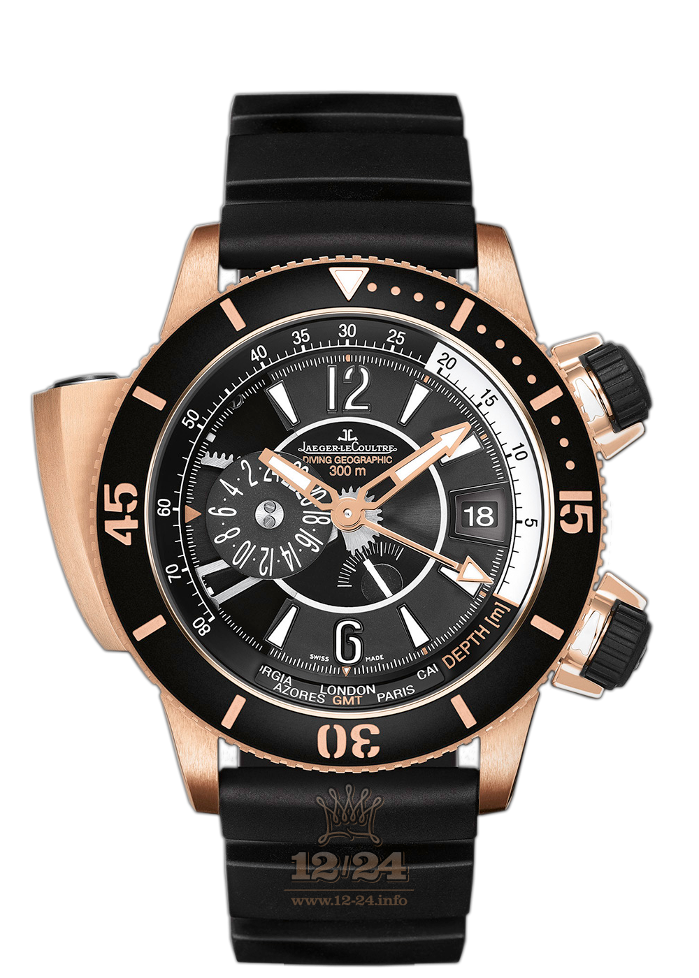 Jaeger-LeCoultre Master Extreme Watch 1852670 46 mm Pink gold Ceramics Case Black Dial