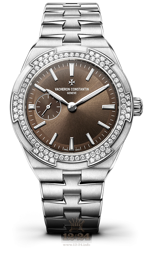 Vacheron Constantin Overseas Watch 2305V/100A-B171 37 mm Stainless steel Case Silver Brown (chocolate) Dial