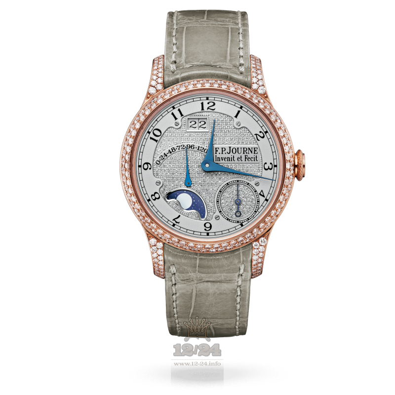 F.P.Journe Jewellery Collection Watch divine 36  ާ  set diamonds 36 mm Pink gold Case Silver Dial