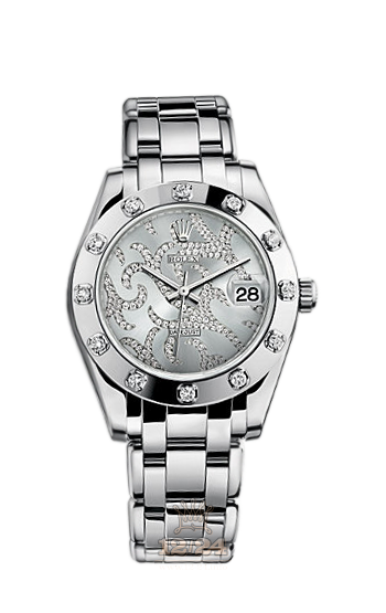 Rolex Pearlmaster Watch 81319-0010 34 mm White gold Case Gray Dial