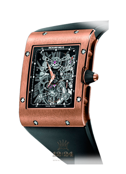 Richard Mille Men's Collection Watch RM 017 50 mm Pink gold Case
