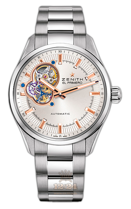 Zenith El Primero Watch 03.2170.4613/01.M2170 40 mm Stainless steel Case Silver Dial