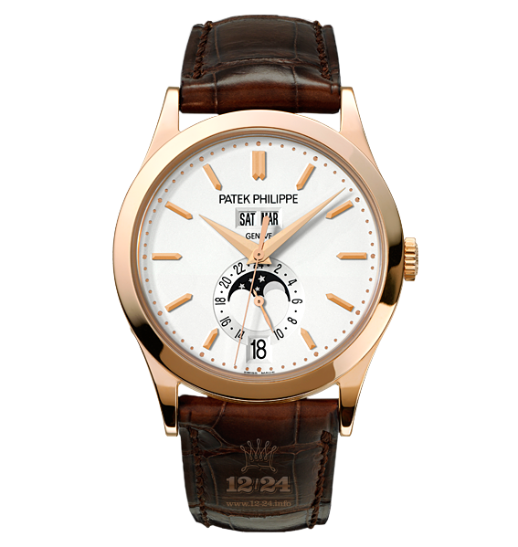 Patek Philippe Complications Watch 5396R-011 38 mm Pink gold Case Silver Dial