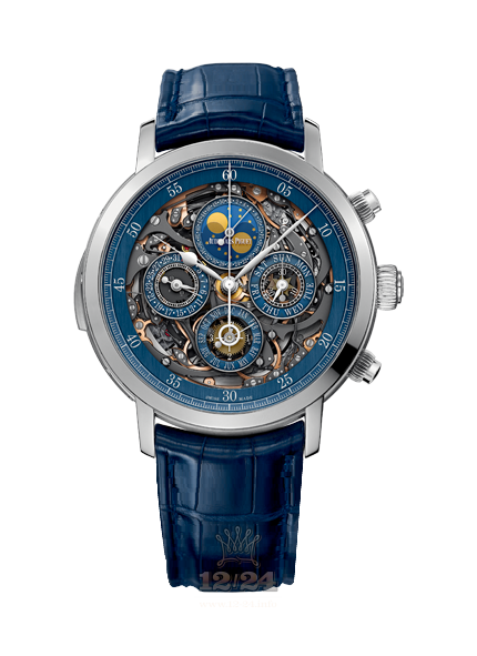 Audemars Piguet Jules Audemars Watch 26554PT.OO.D028CR.01 44 mm Platinum Case Gray Dark blue Dial
