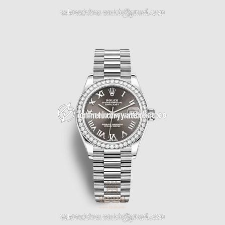 Rolex Datejust Watch 278289rbr-0017 31 mm White gold Case Gray Dial
