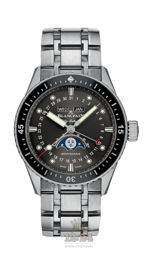 Blancpain Fifty Fathoms Watch 5054-1110-70B 43 mm Stainless steel Ceramics Case Gray Dial