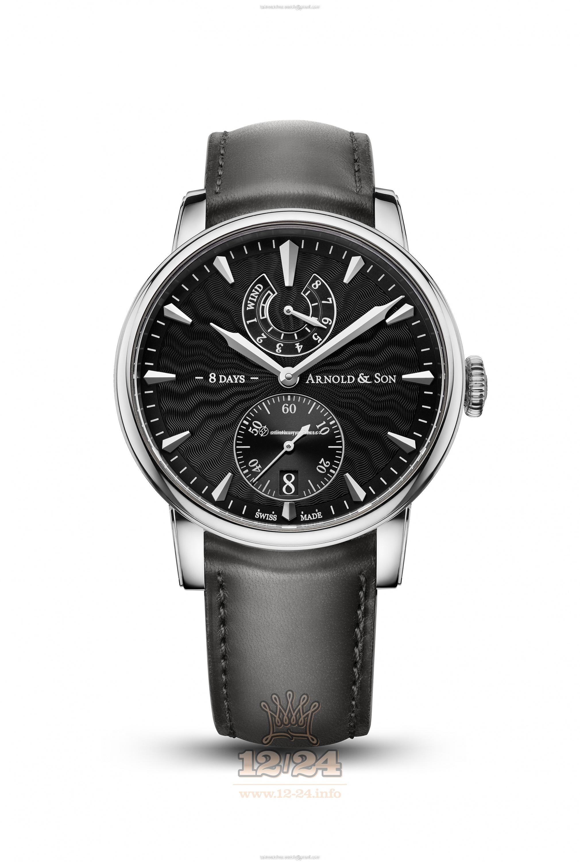 Arnold Son Royal Collection Watch 1EDAS.B01A.D134A Stainless steel Case Black Dial