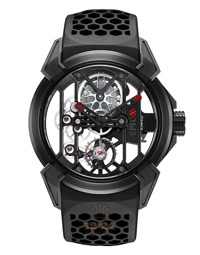 Jacob & Co Gents Collection Watch 550.100.21.NS.PY.4NS 44 mm Titanium DLC coating Case