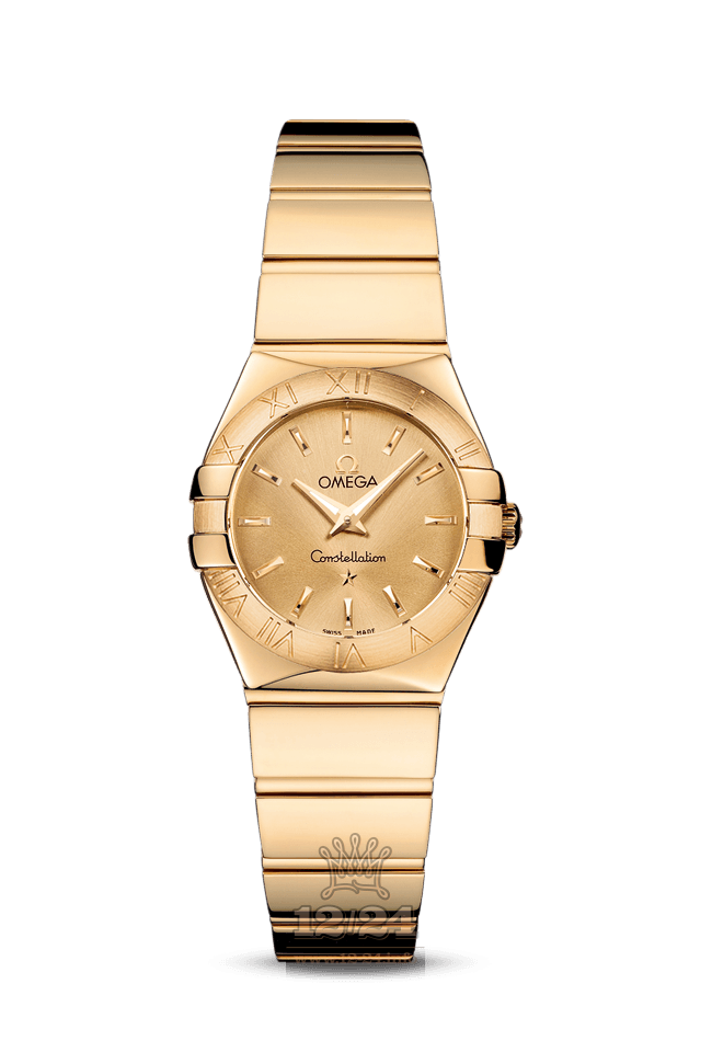 Omega Constellation Watch 123.50.24.60.08.002 24 mm Yellow gold Case Golden Dial