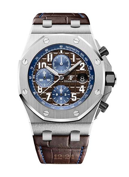 Audemars Piguet Royal Oak Offshore Watch 26470ST.OO.A099CR.01 42 mm Stainless steel Case Brown (chocolate) Dial