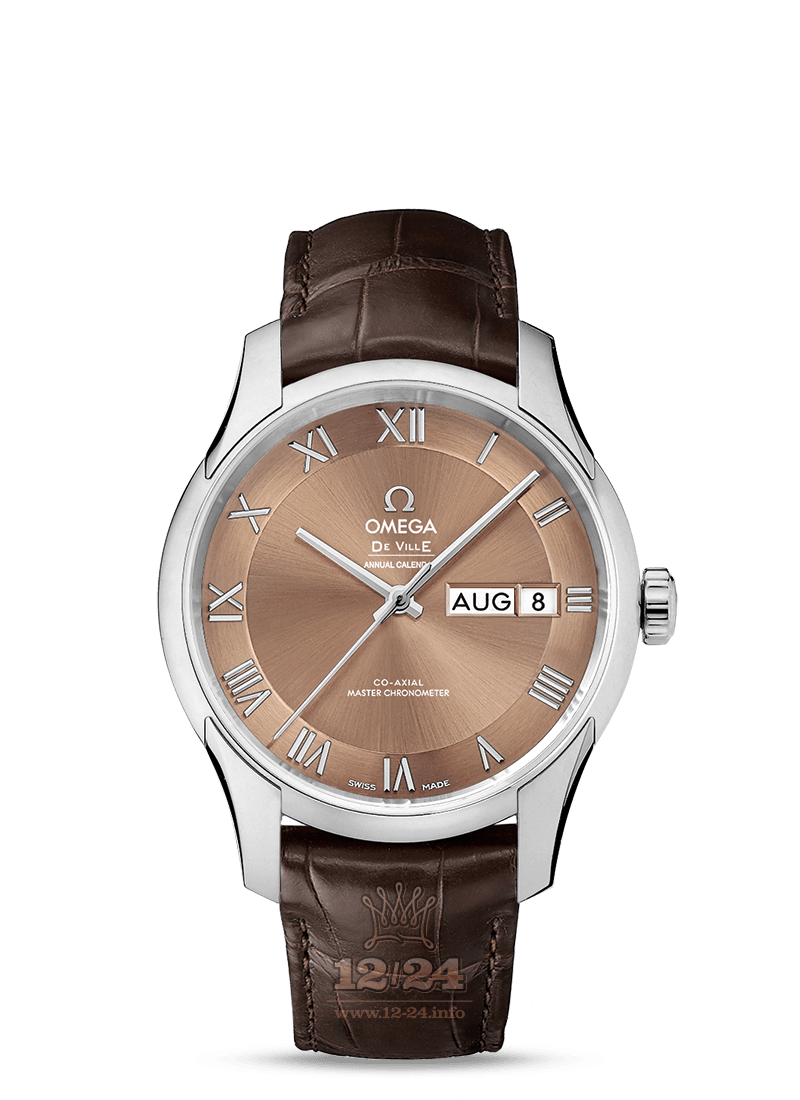 Omega Hour Vision Watch 433.13.41.22.10.001 41 mm Stainless steel Case Brown (chocolate) Dial