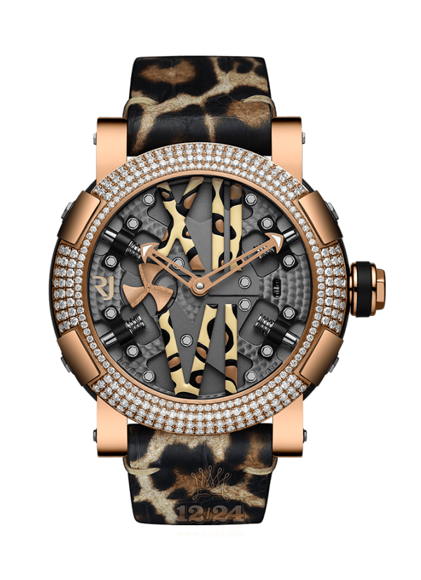 Romain Jerome Sea Watch RJ.T.AU.SP.003.06 50 mm Stainless steel Red gold PVD coating Case Black Gray Dial