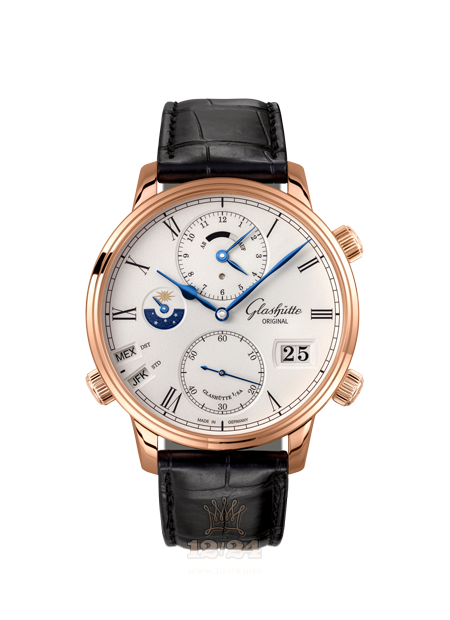 Glashutte Senator Watch 1-89-02-01-05-50 44 mm Pink gold Case White Dial