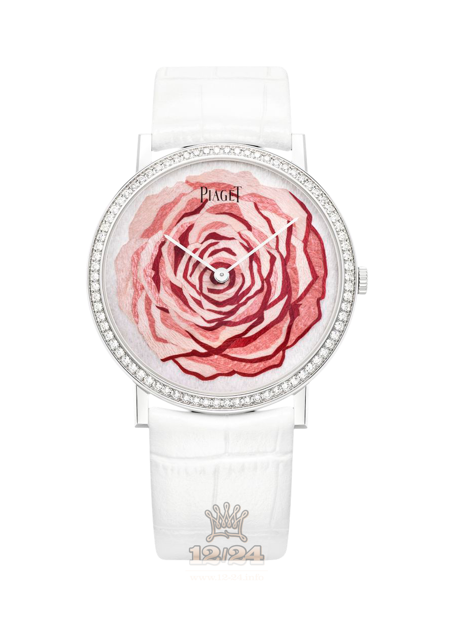 Piaget Altiplano Watch G0A41209 38 mm White gold Case White Pink Painted Dial