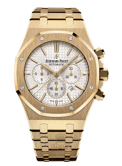 Audemars Piguet Royal Oak Watch 26320BA.OO.1220BA.01 41 mm Yellow gold Case White Silver Dial