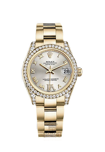 Rolex Datejust Watch 178158-0093 31 mm Yellow gold Case Silver Dial