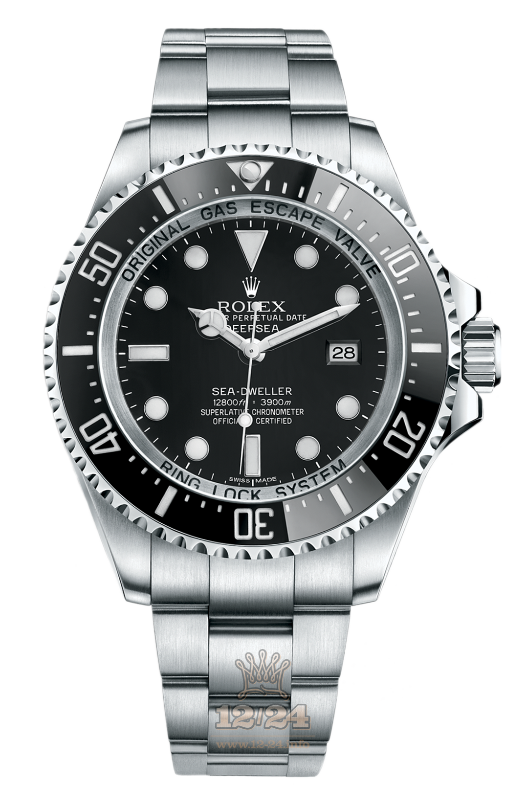 Rolex Deepsea Watch 116660-0001 44 mm Stainless steel Case Black Dial