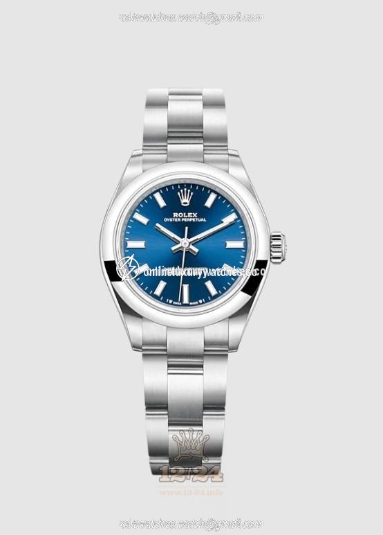 Rolex Oyster Perpetual Watch 276200-0003 28 mm Stainless steel Case Dark blue Dial