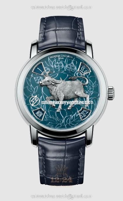 Vacheron Constantin Metiers d Art Watch 86073/000P-B647 40 mm Platinum Case Dark blue Dial