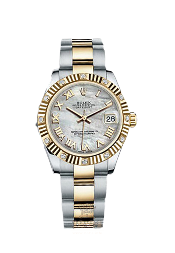 Rolex Datejust Watch 178313-0033 31 mm Steel / Yellow gold Case White Dial
