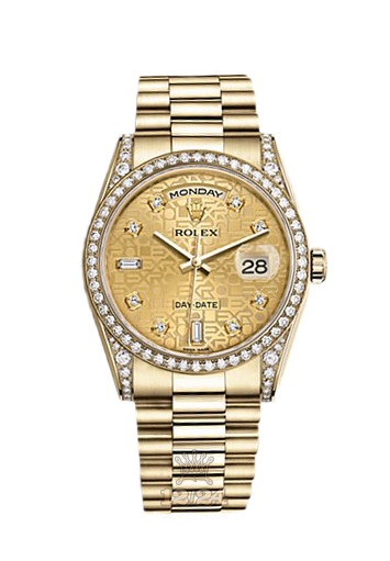 Rolex Day-Date Watch 118388-0017 36 mm Yellow gold Case Golden Dial