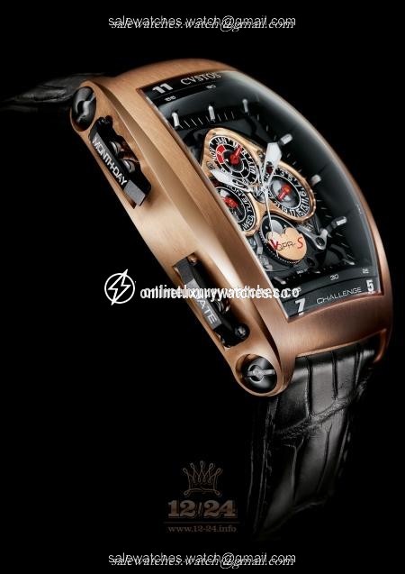 Cvstos Concept-S Watch Challenge QPR-S Pink gold Case Black Golden Dial