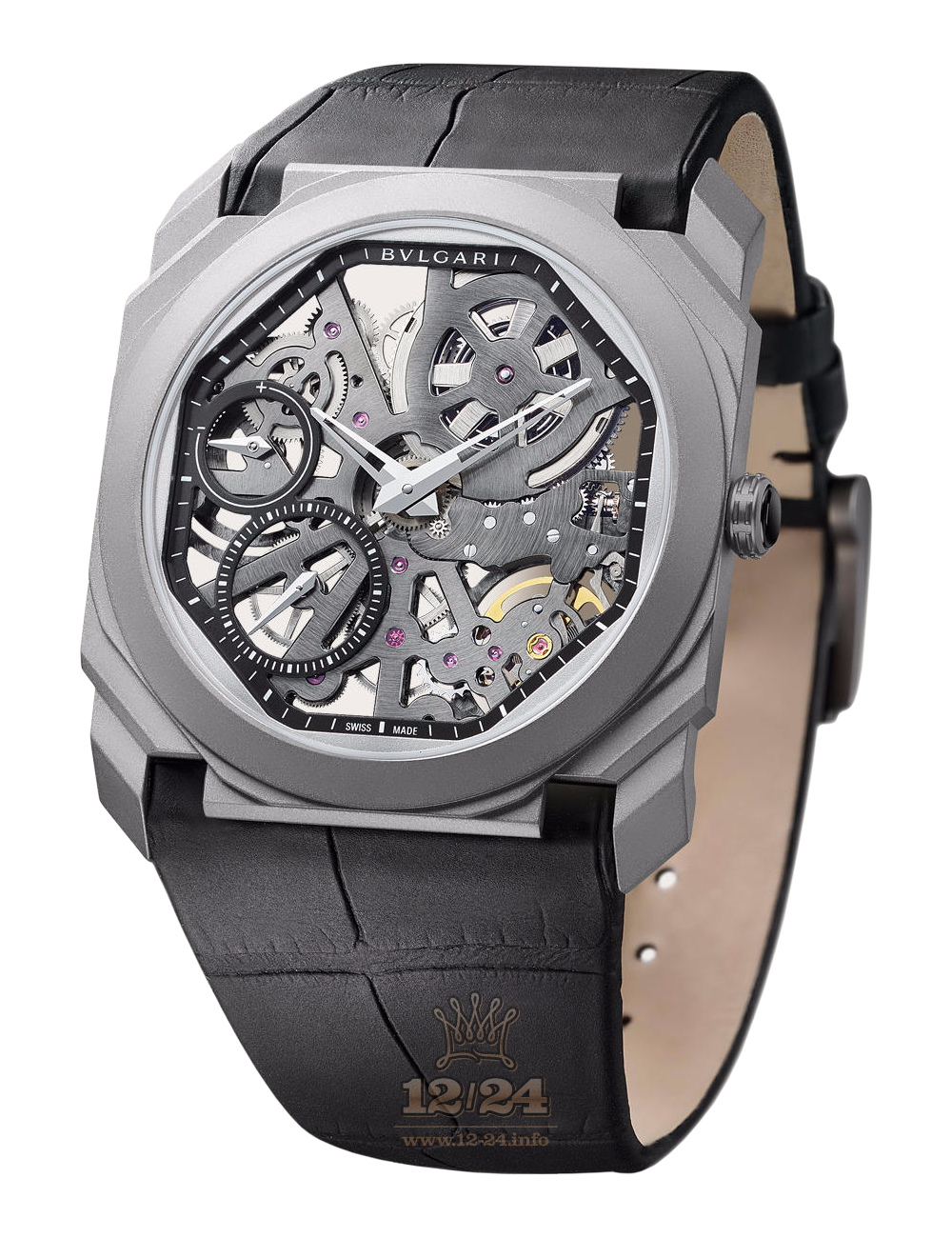 Bvlgari Octo Watch 102714 BGO40TLXTSK 40 mm Titanium Case Gray Dial