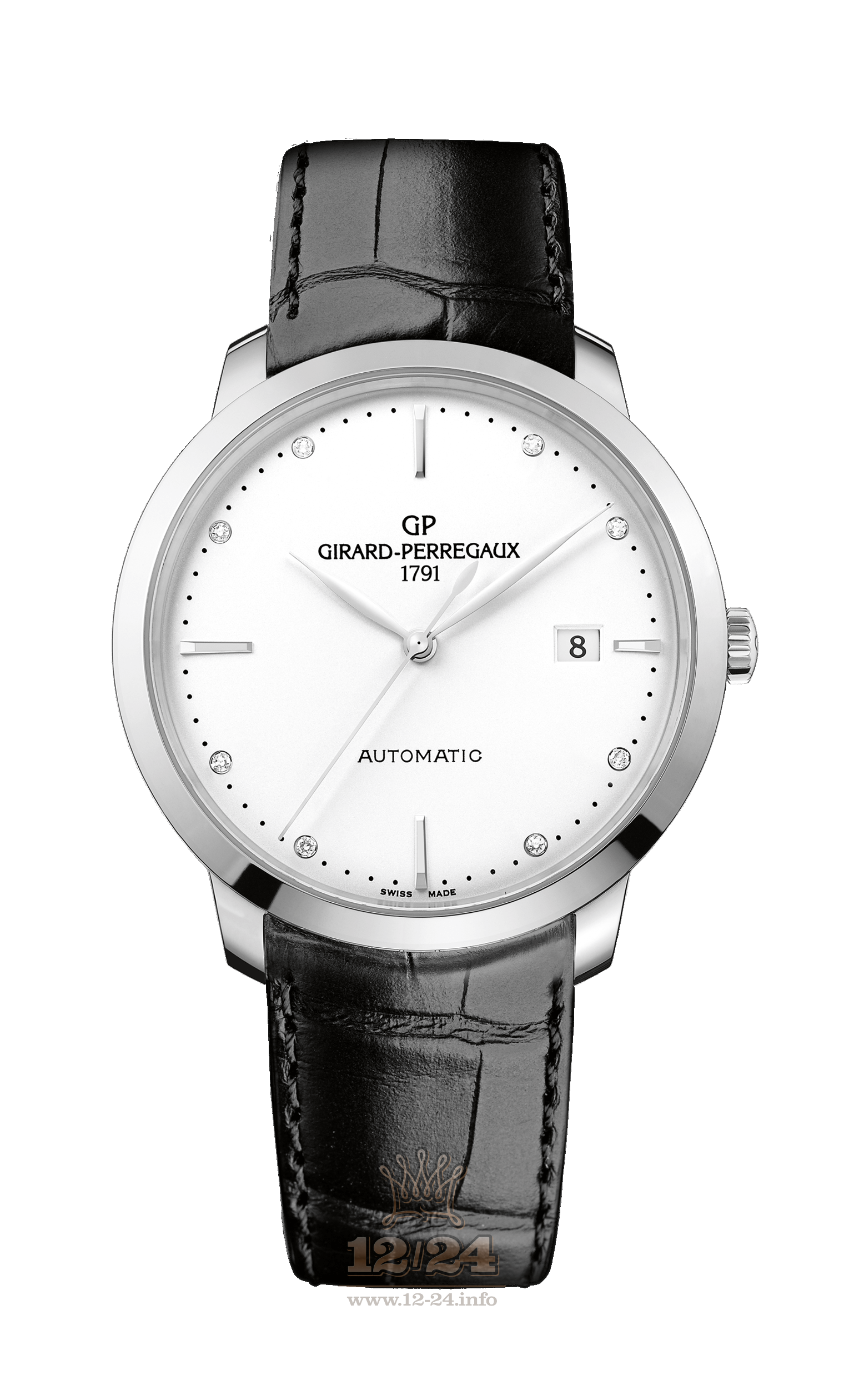 Girard Perregaux 1966 Watch 49555-11-1A1-BB60 Stainless steel Case Silver Dial