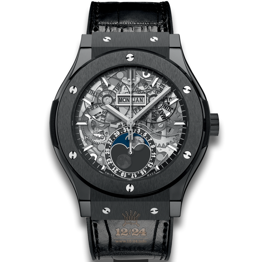 Hublot Classic Fusion Watch 517.CX.0170.LR 45 mm Ceramics Case Silver Dial